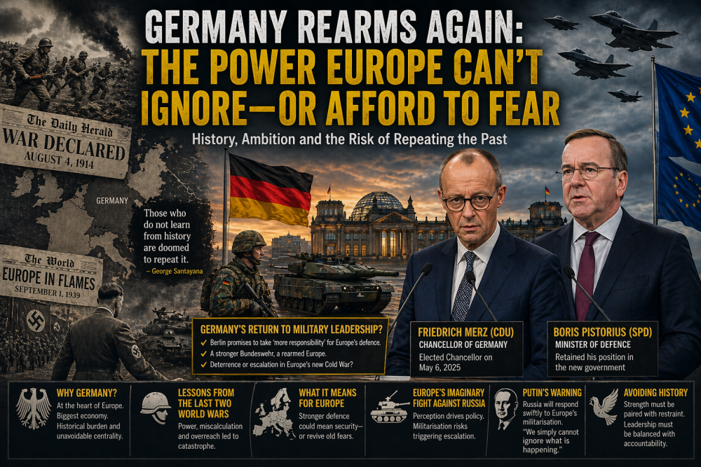 Germany Rearms Again: Why Europe Keeps Returning to the Same Dangerous Question of Power